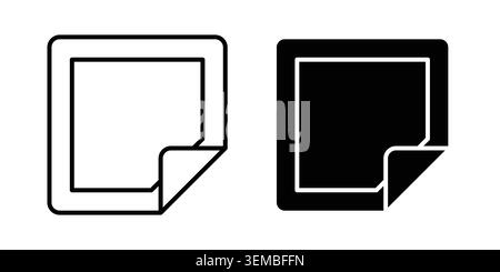 Nicotine patch icon design. Illustration icons in linear and clipart pack. Stock Vector