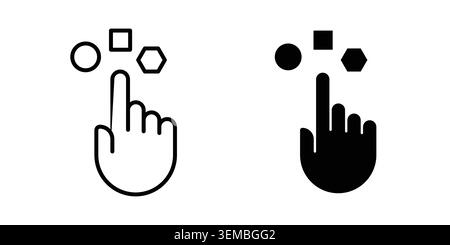 Variety icon design. Illustration icons in linear and clipart pack. Stock Vector