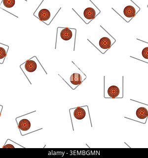 pattern arrow shooting target cartoon vector Stock Vector