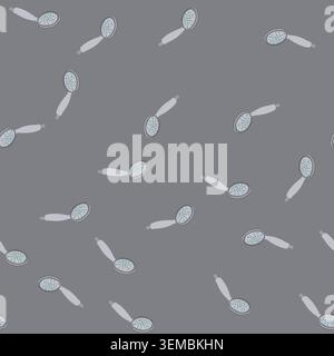 seamless pattern bathroom shower head cartoon vector Stock Vector