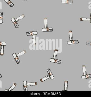 seamless pattern pictogram garment steamer cartoon vector Stock Vector