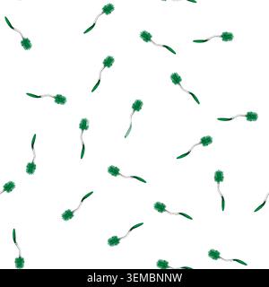 pattern bathroom toilet brush cartoon vector Stock Vector