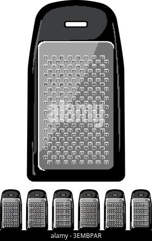 healthy grater cooking cartoon vector graphic Stock Vector