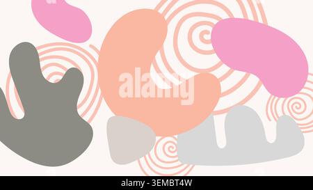 Vibrant abstract splash design with bold organic shapes and playful textures, ideal for posters, packaging, digital art, and creative branding layouts Stock Vector