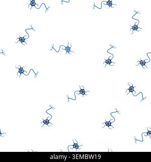 pattern synapse neurons cartoon vector Stock Vector