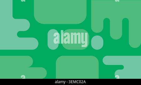 Abstract soft geometric pattern in monochrome green tones. Minimal and modern background for creative design projects Stock Vector