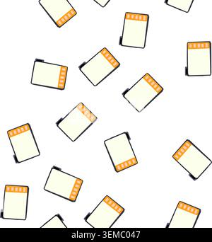 pattern class interactive smartboard cartoon vector Stock Vector