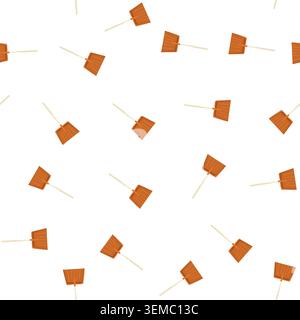 pattern winter snow shovel cartoon vector Stock Vector