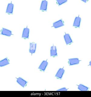 pattern therapy iv fluid bag cartoon vector Stock Vector
