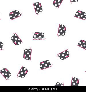 pattern travel cosmetic pouch cartoon vector Stock Vector