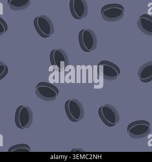 seamless pattern steel sauce dipping bowl cartoon vector Stock Vector