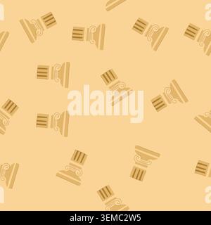 seamless pattern greece column ancient cartoon vector Stock Vector