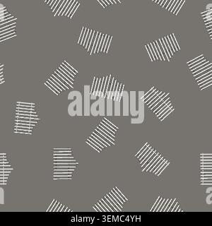 seamless pattern timber white fence cartoon vector Stock Vector