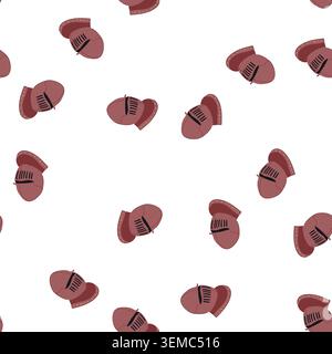 pattern protection knight helmet cartoon vector Stock Vector