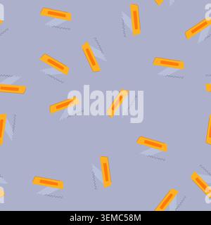seamless pattern floor notched trowel cartoon vector Stock Vector