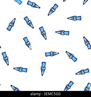 pattern beverage soda bottle character cartoon vector Stock Vector