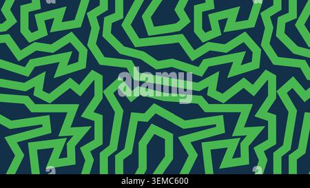 Vibrant pink spiral maze pattern on a dark background. Ideal for abstract wallpapers, modern textiles, digital posters, packaging, web design, and futuristic branding projects Stock Vector