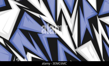 Explosive pop art background with sharp red and yellow lightning bursts, creating a bold graffiti style urban visual full of energy and comic inspired intensity Stock Vector