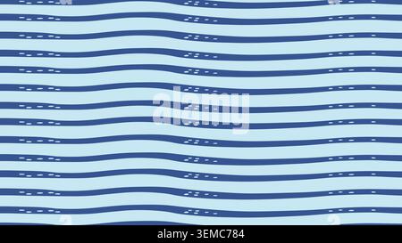 A calm and modern wavy blue pattern background featuring flowing dark blue lines and subtle dotted accents. Ideal for digital designs, wallpapers, presentations, social media layouts, and fresh ocean inspired visuals Stock Vector