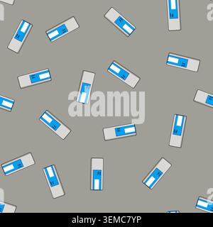 seamless pattern equipment ink cartridge cartoon vector Stock Vector