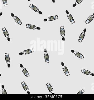 seamless pattern volume noise level meter cartoon vector Stock Vector
