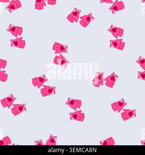 seamless pattern electric leather gloves cartoon vector Stock Vector