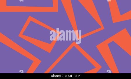 A vibrant burst of red and orange triangles forms an energetic abstract background, perfect for bold digital designs and dynamic visual compositions Stock Vector