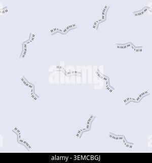 seamless pattern composition piano cartoon vector Stock Vector