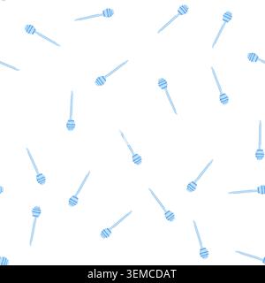 pattern beeswax honey dipper stick cartoon vector Stock Vector