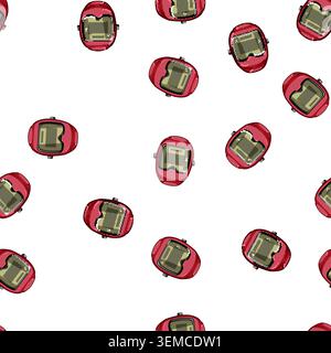 pattern line helmet welding cartoon vector Stock Vector