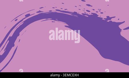 A vivid abstract background featuring a dynamic purple paint flow over a soft pastel base, ideal for digital design, creative branding, and modern visual concepts Stock Vector