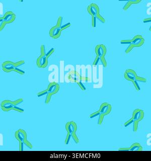 seamless pattern clip clothespin cartoon vector Stock Vector