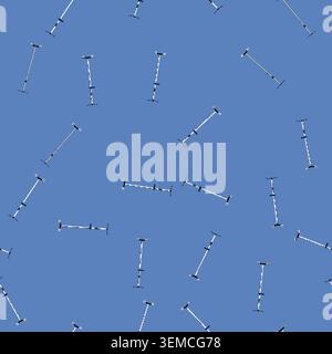 seamless pattern fluids hydration iv drip stand cartoon vector Stock Vector
