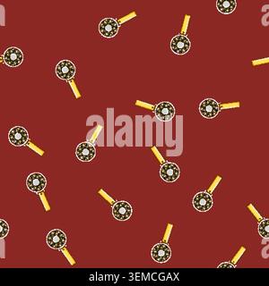seamless pattern cooling hand electric fan cartoon vector Stock Vector