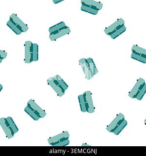 pattern agenda desk organizer cartoon vector Stock Vector