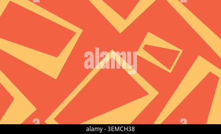 Bold geometric shapes collide in this retro style abstract background. A dynamic mix of angles and colors adds energetic visual appeal, perfect for modern designs and digital projects Stock Vector