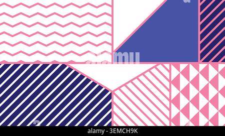 Pastel minimal background with abstract circles and smooth curved lines in pink, yellow, and lavender tones. Ideal for modern digital layouts and creative minimalist design projects Stock Vector