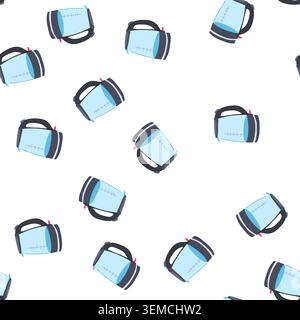 pattern shutoff kettle electric cartoon vector Stock Vector