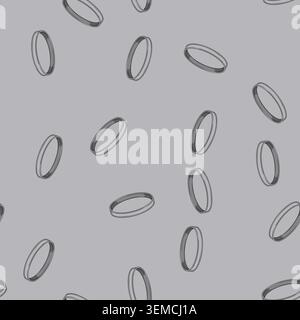 seamless pattern ring jewelry luxury cartoon vector Stock Vector