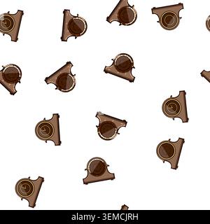 pattern durable travel alarm clock cartoon vector Stock Vector