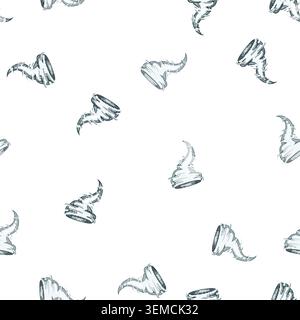 pattern disaster tornado cartoon vector Stock Vector