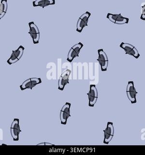 seamless pattern oven stove burner cartoon vector Stock Vector