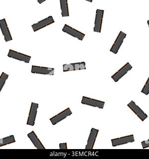 pattern chip desktop memory cartoon vector Stock Vector