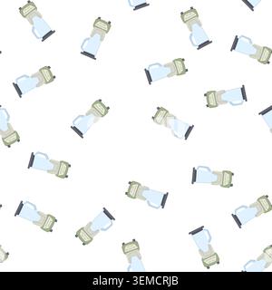 pattern kitchen blender cartoon vector Stock Vector