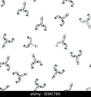 pattern blockage waste drain trap cartoon vector Stock Vector