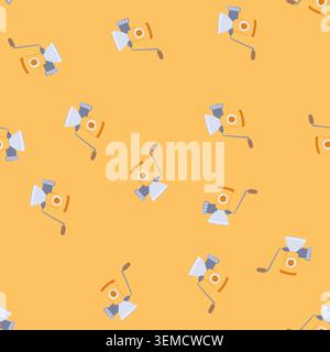 seamless pattern steel meat grinder cartoon vector Stock Vector