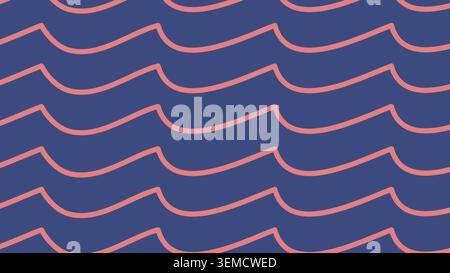 Smooth soft beige wave background with gentle flowing curves, ideal for minimal, modern, calm and elegant design projects Stock Vector