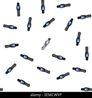 pattern intensity noise level meter cartoon vector Stock Vector