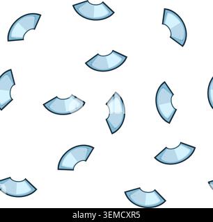 pattern Curved quarter circle displaying flexible screen concept technology Stock Vector