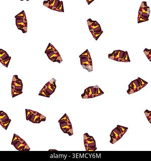 pattern Lava platform in cartoon gaming landscape element Stock Vector